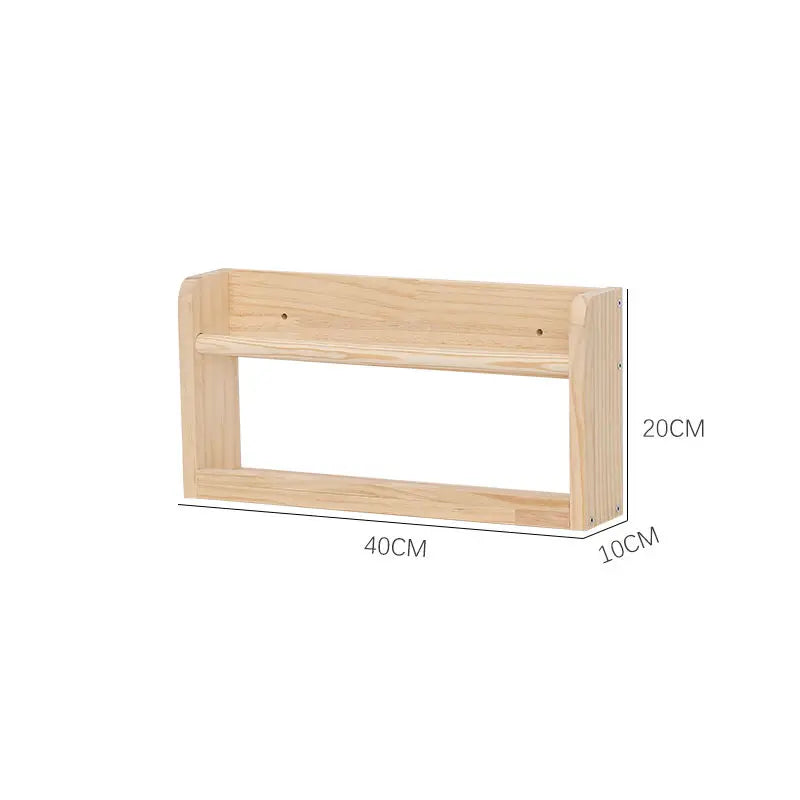 Wood Nursery Book Shelf Wall Mounted,Floating Bookshelf for Kids Room,Toys and Books Storage Organizer Bookshelves for Bedroom