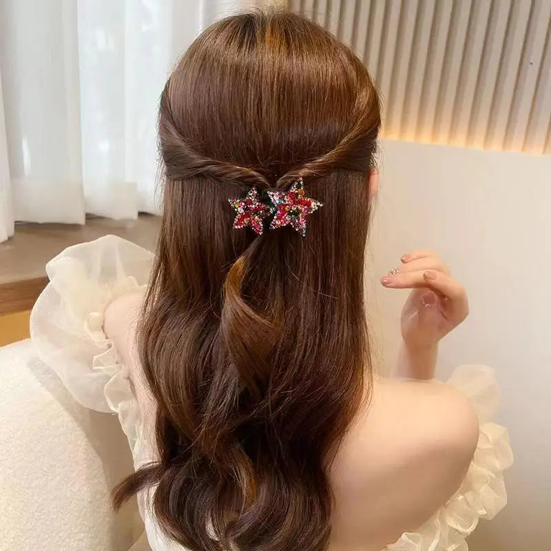 1PC New Cute Princess Pentagram Lovely Girls Hairpins Children Headwear Hairgrip Hair Clips Barrettes Hair Accessories