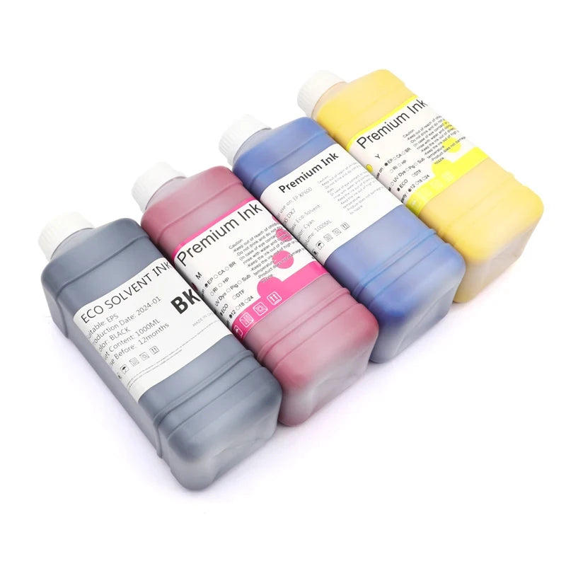 1000ML Eco-Solvent Ink compatible For 1000ML Eco-Solvent Ink For Epson/Roland/Mimaki/Mutoh 4720 I3200 Printhead Eco Solvent Ink
