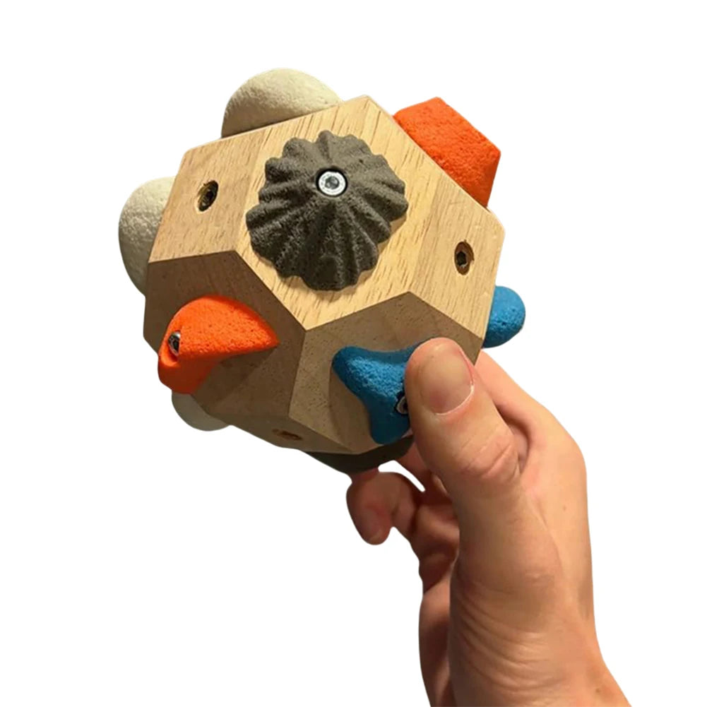 Hot Handcrafted Boulder Block Wood For Enhancing Manipulative Ability Build Strength and Precision Solid 10cm Wooden Boul