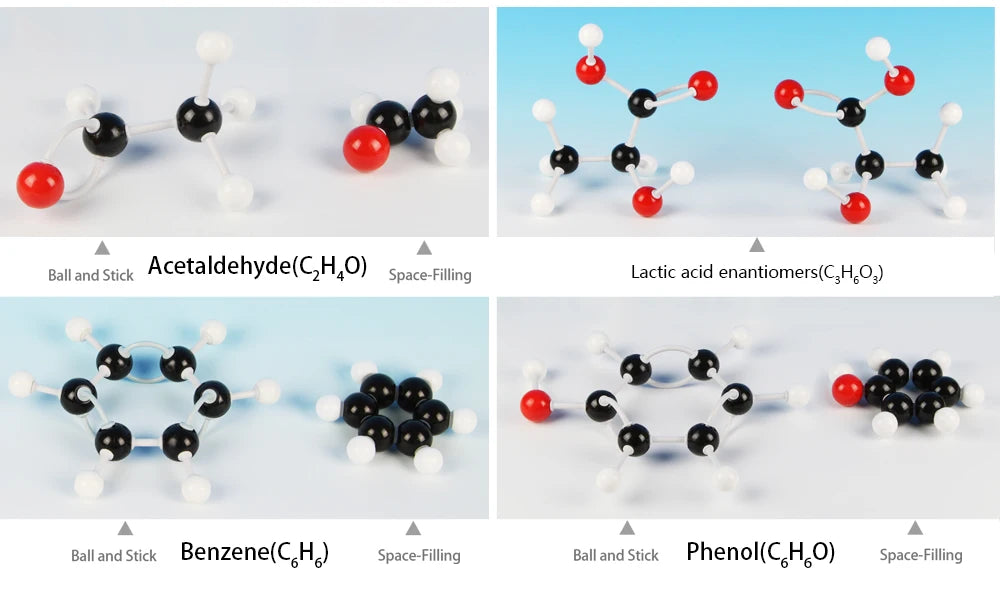 Organic Chemistry Model Kit (240 PCS) - Molecular Models Kit with Atoms, Bonds, Chemistry Molecular Model Kit Organic