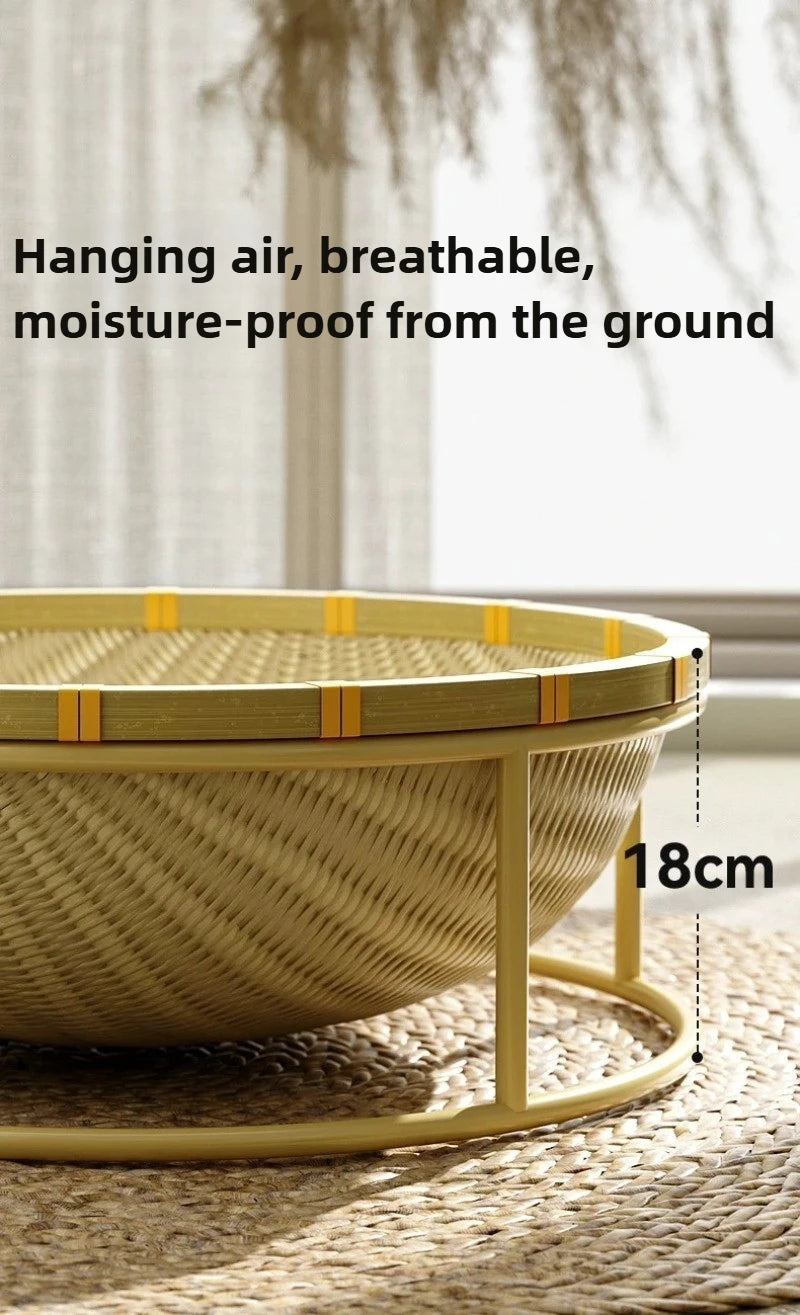 Bamboo Woven Cat Bed Moisture-proof Washable and Breathable Cats Beds and Furniture Wear Resistant Pet Products Cat Accessories