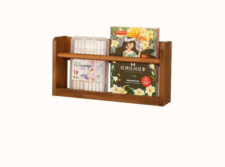 Wood Nursery Book Shelf Wall Mounted,Floating Bookshelf for Kids Room,Toys and Books Storage Organizer Bookshelves for Bedroom