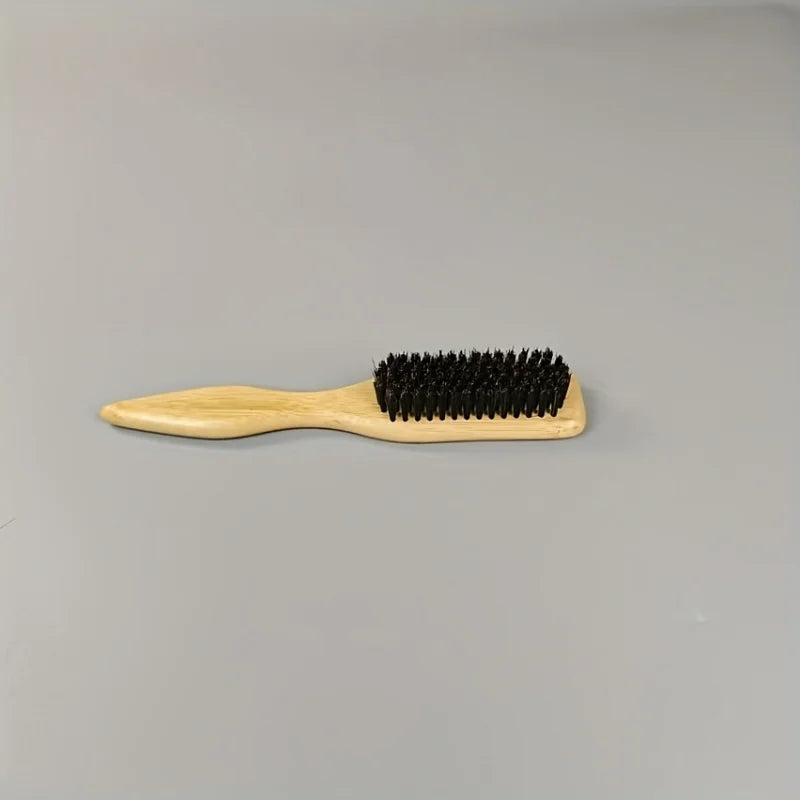Bamboo Handle Wild Boar Bristle Brush–Anti-static,Detangling,Styling Comb for Smooth,Voluminous Hair–Unisex,Scalp Massage Brush