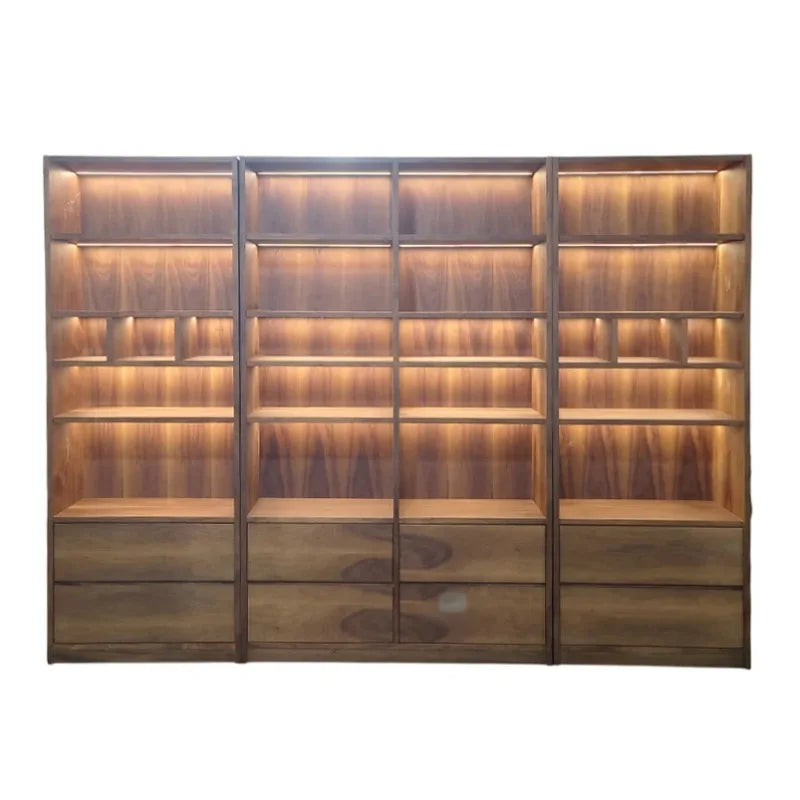 Wooden Bookshelf Design Living Room Book Shelf Library Storage Cabinet  Book Shelvese Bookshelf  Bookcase
