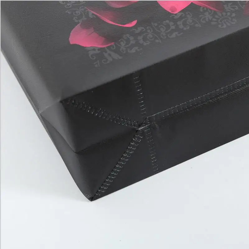 Eco Bag Flower Print Foldable Shopping Bag Reusable Tote Pouch Eco Travel Groccery Bags Female Non-woven Canvas Shopping Bags