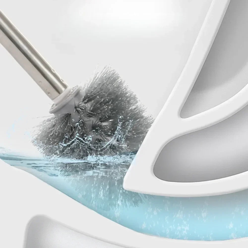 1PC Toilet Brush Set Wall Mount with Holder Long Handle Flexible Cleaning Tool for Bathroom Home Essentials Brosse Toilette