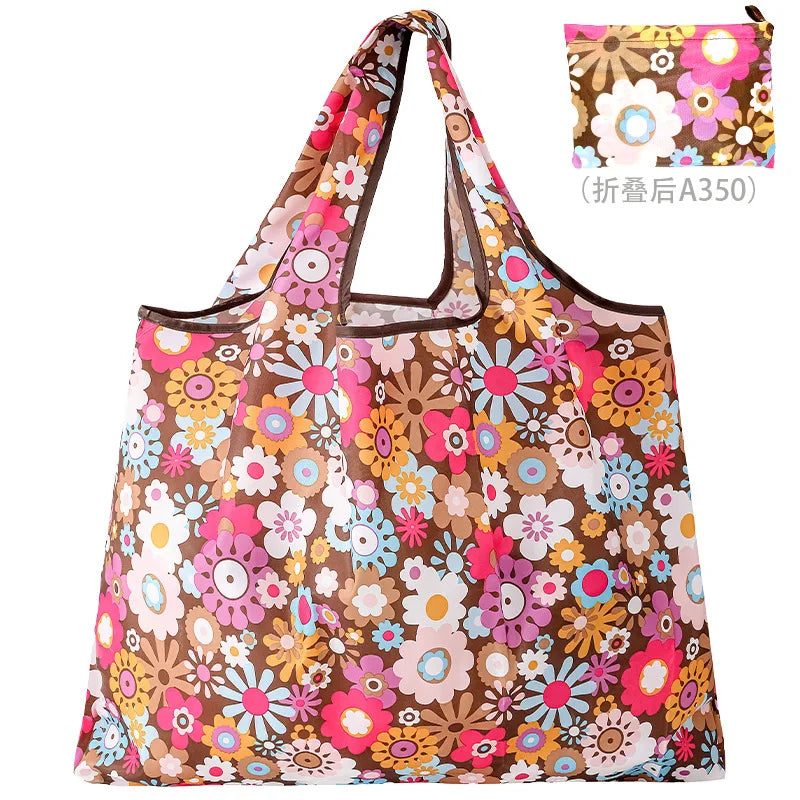 58X53X40cm foldable eco-bag Oxford cloth eco-friendly shopping bag portable bag large supermarket grocery bag case