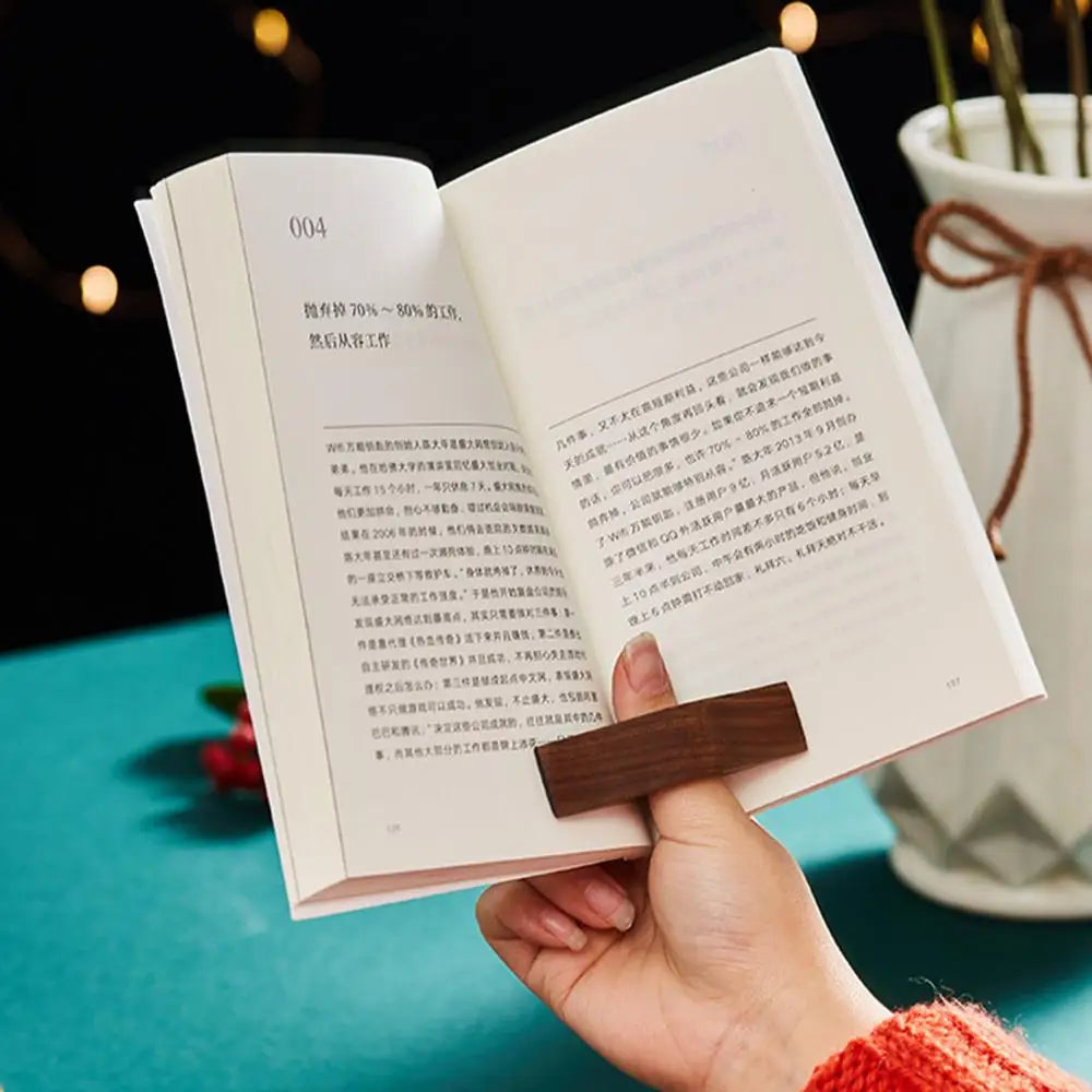 Wooden Thumb Bookmark Thumb Book Page Support Wooden Book Finger Page Holder Reading Aids Book Accessories Tools For Reading