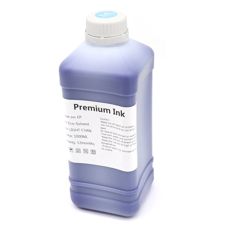 1000ML Eco-Solvent Ink compatible For 1000ML Eco-Solvent Ink For Epson/Roland/Mimaki/Mutoh 4720 I3200 Printhead Eco Solvent Ink