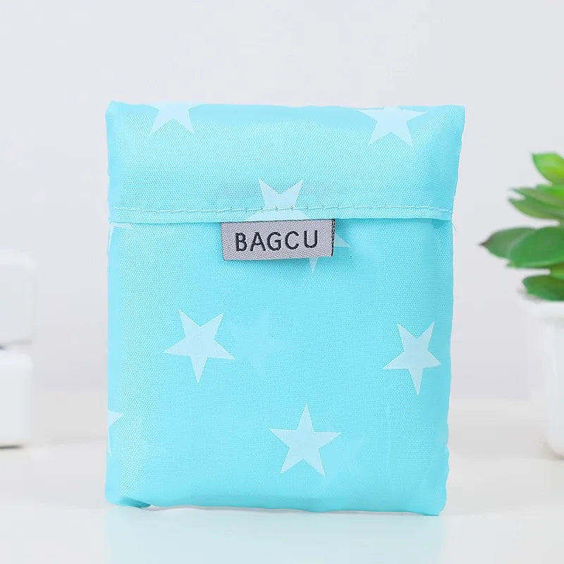 Reusable Foldable Supermarket Shop Large Folding Shopping Bag Easy to Carry Eco-friendly Big Capacity Eco Storage Handbag