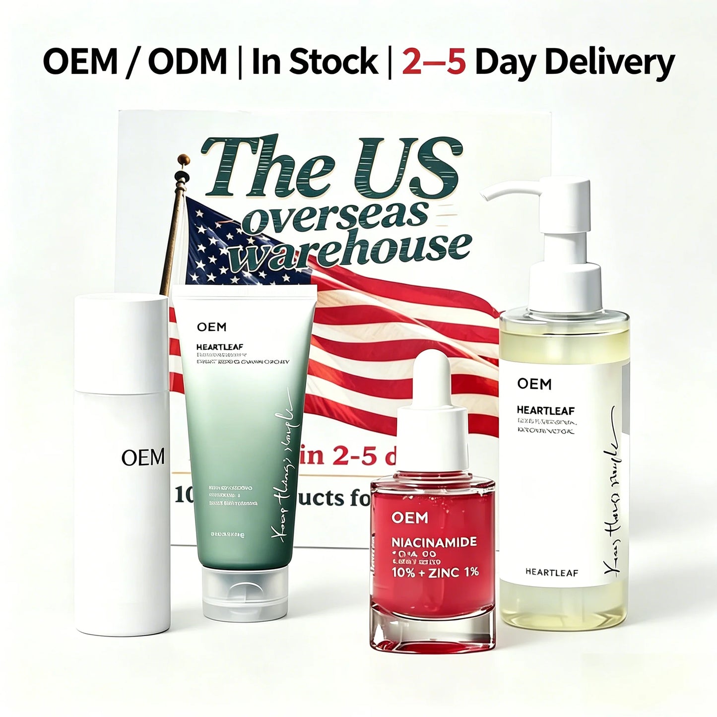 4 Pieces Set OEM Natural Beauty Anti Aging Facial Skin Care Packing Set Organic Women Face Skincare Products