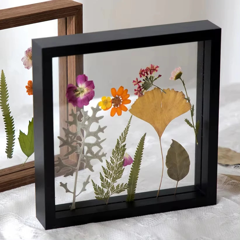 Wood Specimen Frame With Real Glass Photo Frame,Picture Frame For For Wedding Photo Picture Frame Desktop Photo Decor
