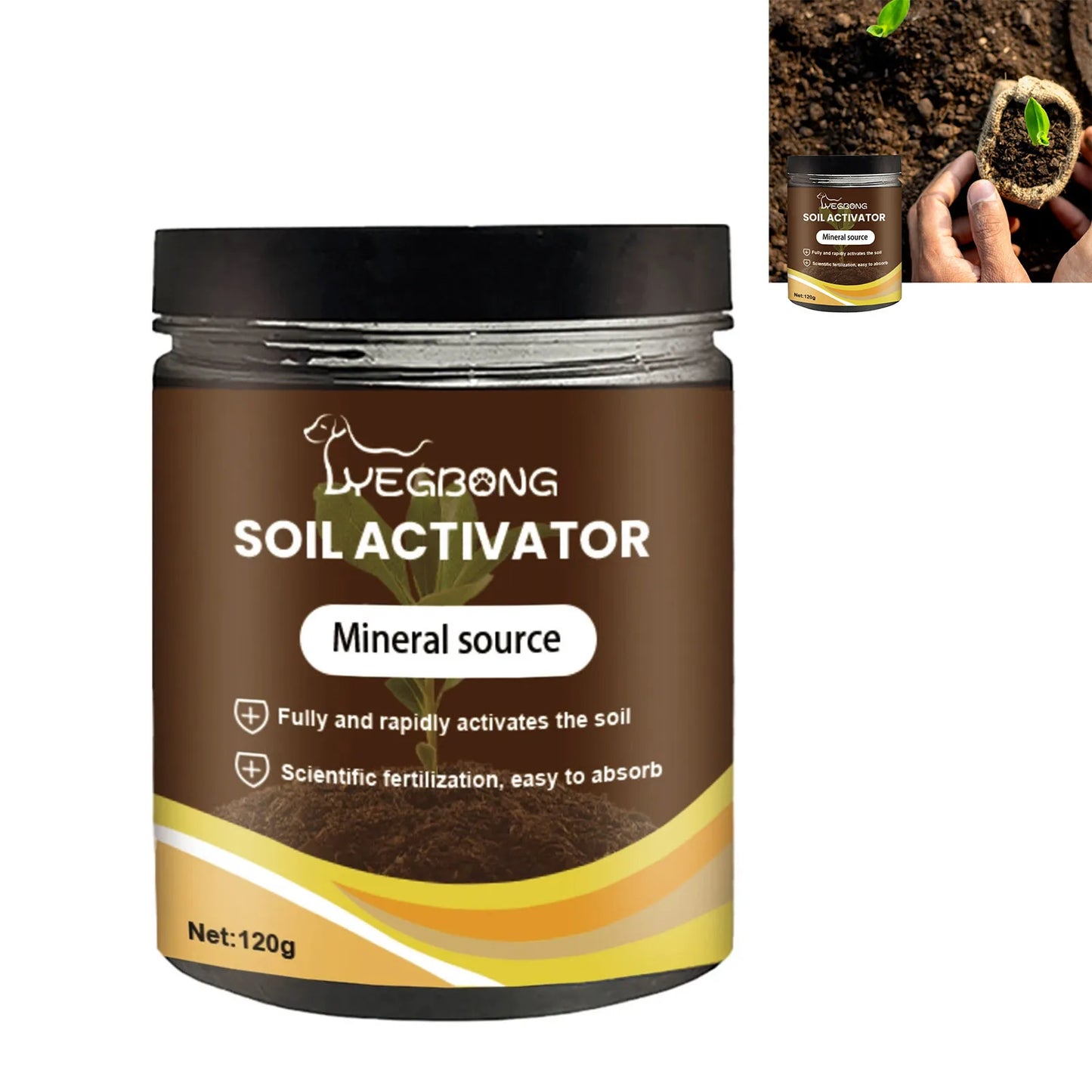 Soil Activator Organic Plant Growth Supplement Root Stimulant Fertilizer Enhances Nutrients Promotes Healthy Gardening Care
