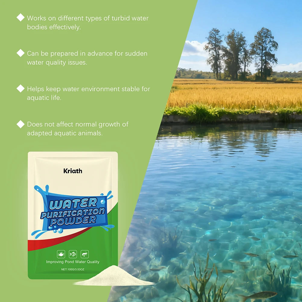 Organic-pond Maintenance Powder For Health Fish Safe For Fish, Plant Serene-Garden Pond-Oasis