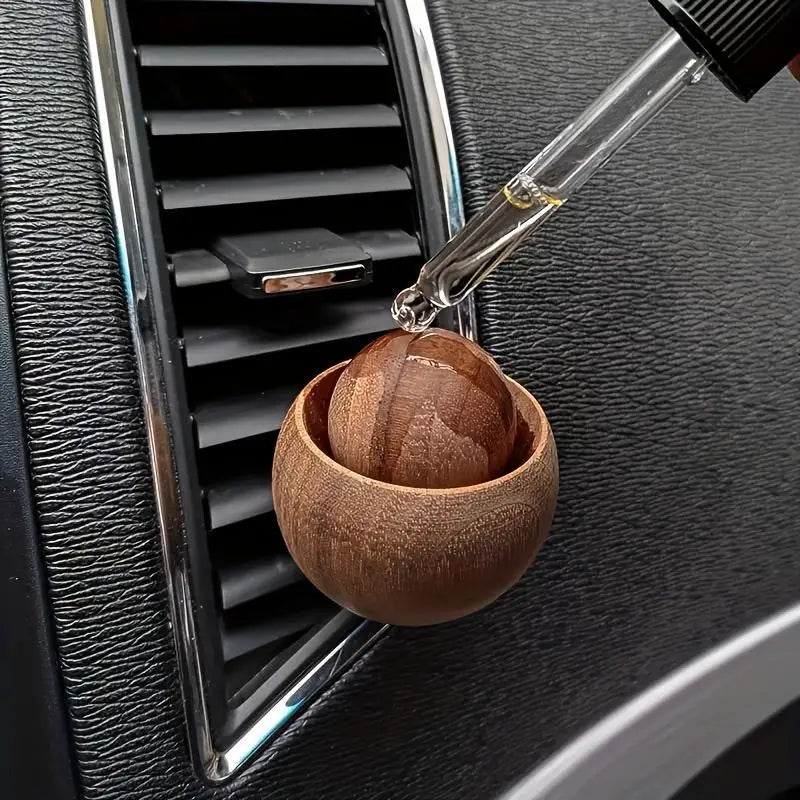Wooden Car & Home Essential Oil Diffuser - Made Of Wood Natural Fragrance Diffuser Suitable For Bedroom Living Room Auto Decor