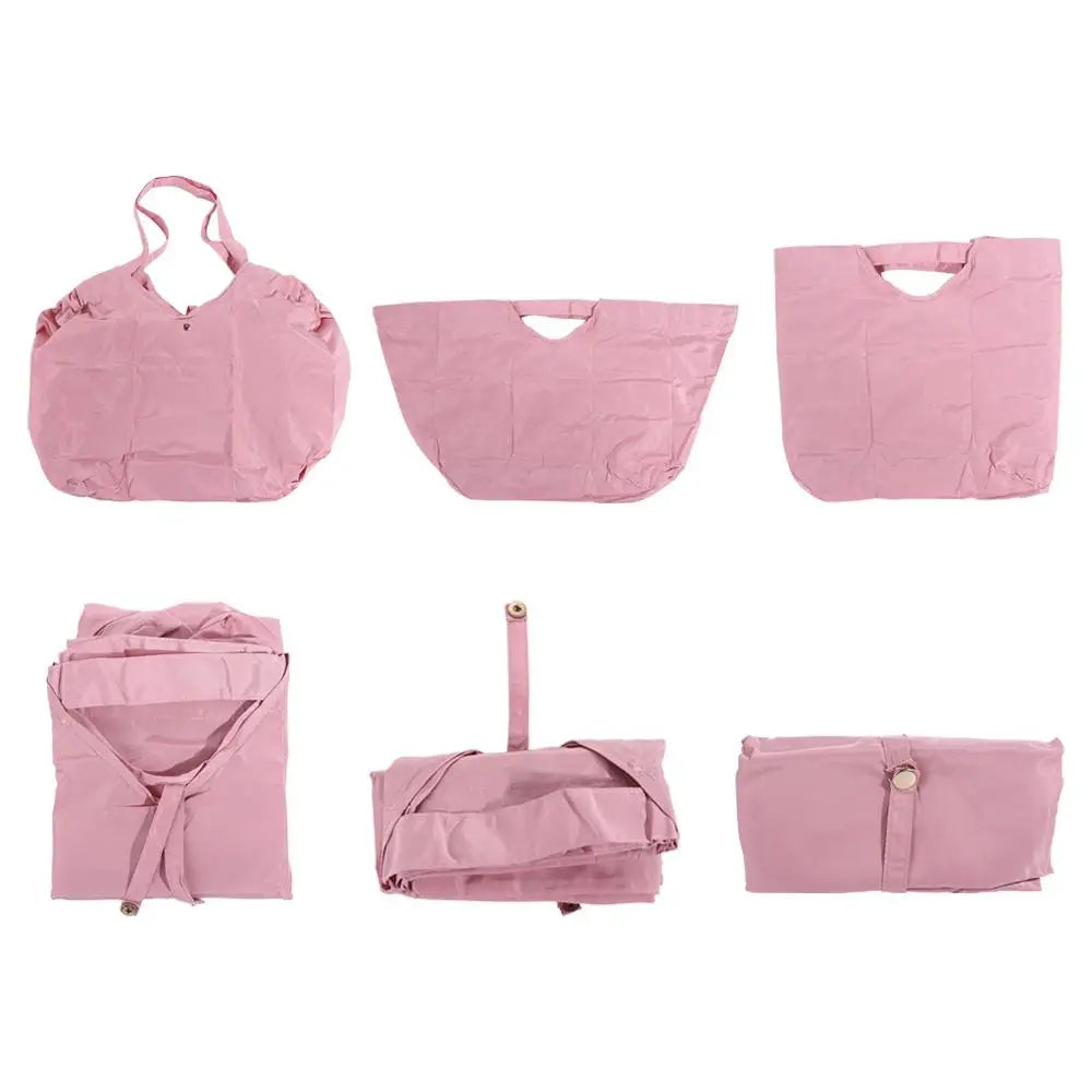 Handbag Folding Shopping Bag Large Capacity Portable Foldable Eco Bag Eco-Friendly Shoulder Pouch Grocery Storage Bag Shopping