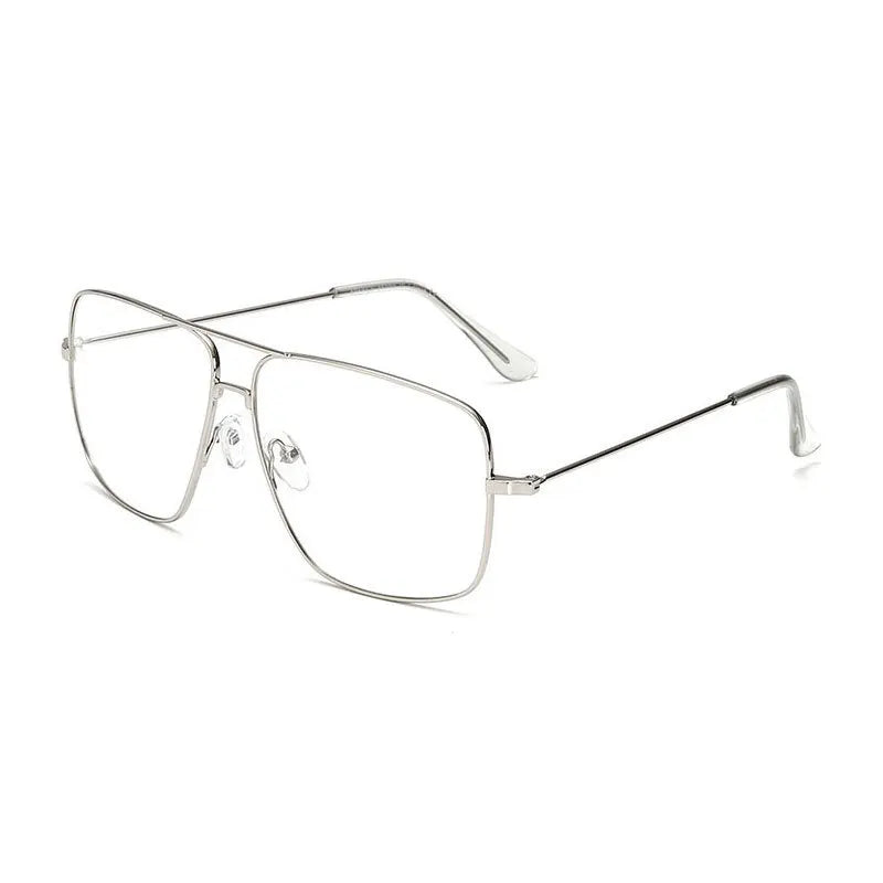 Ultralight Unisex Clear Glasses Oversized Frame Women Anti-blue Light Transparent  Anti-radiation Eyewear Flat Mirror Eyeglass