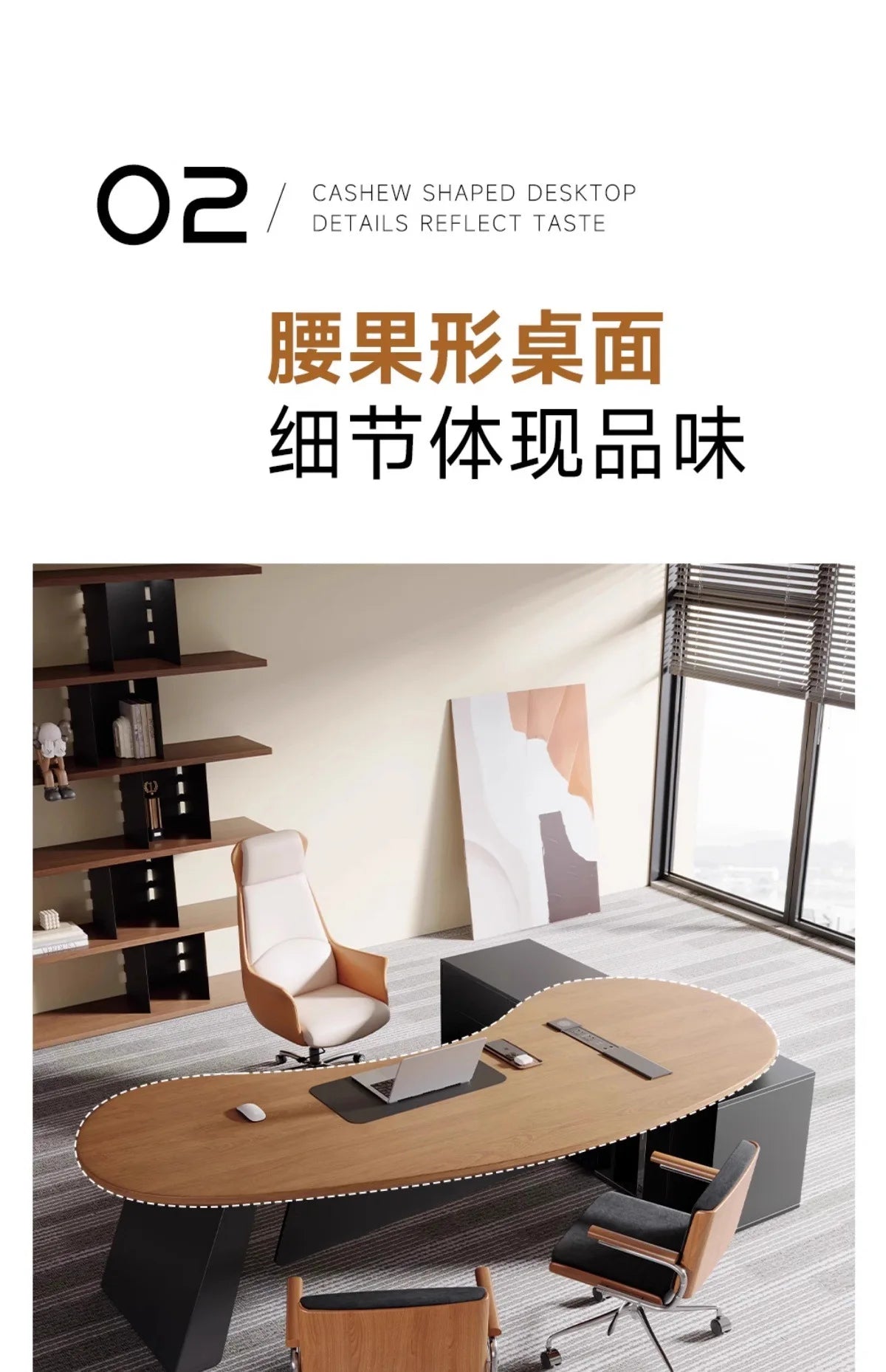 Wooden Study Office Desk Modern Computer Gaming Standing Long Executive Office Desk Luxury Escritorio Oficina Home Products