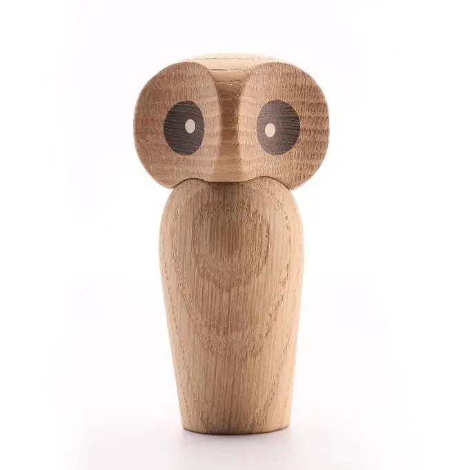Wooden Owl Decorations, Gifts, Creative Home Decor Accessories, Decorative Figurines, Modern Miniature Sculptures
